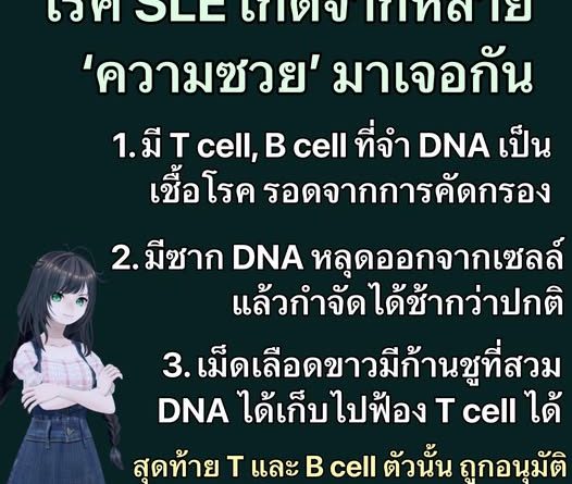 SLE ไม่ได้เป็นง่ายๆ มันต้องมีหลายปัจจัยมาเจอกันในเวลาที่เหมาะเจาะ (Manifia)